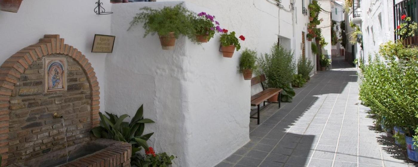 La Casa De La Plaza Apartment Guejar-Sierra Bagian luar foto